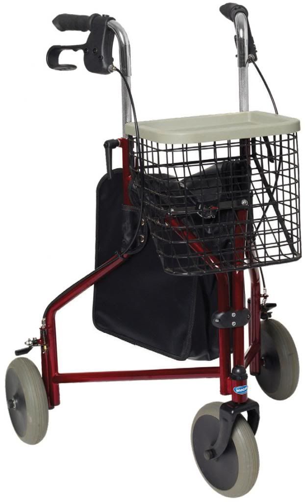 NEW Invacare Lightweight Folding Height Adjustable Delta Tri Walker